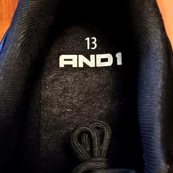 AND1 / Basketball Sneakers / Men / Size 13 / Black / NWT Low Top Athletic Court - Picture 4 of 11